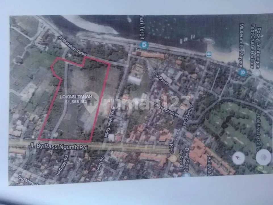 Tanah Pinggir Jalan Bypass Sanur Pantai Matahari Terbit, Bali - Image 4 of 4
