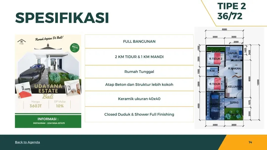 Rumah Bali 280 jutaan bisa KPR cicilan 1jt-an SHM siap huni - Image 2 of 10