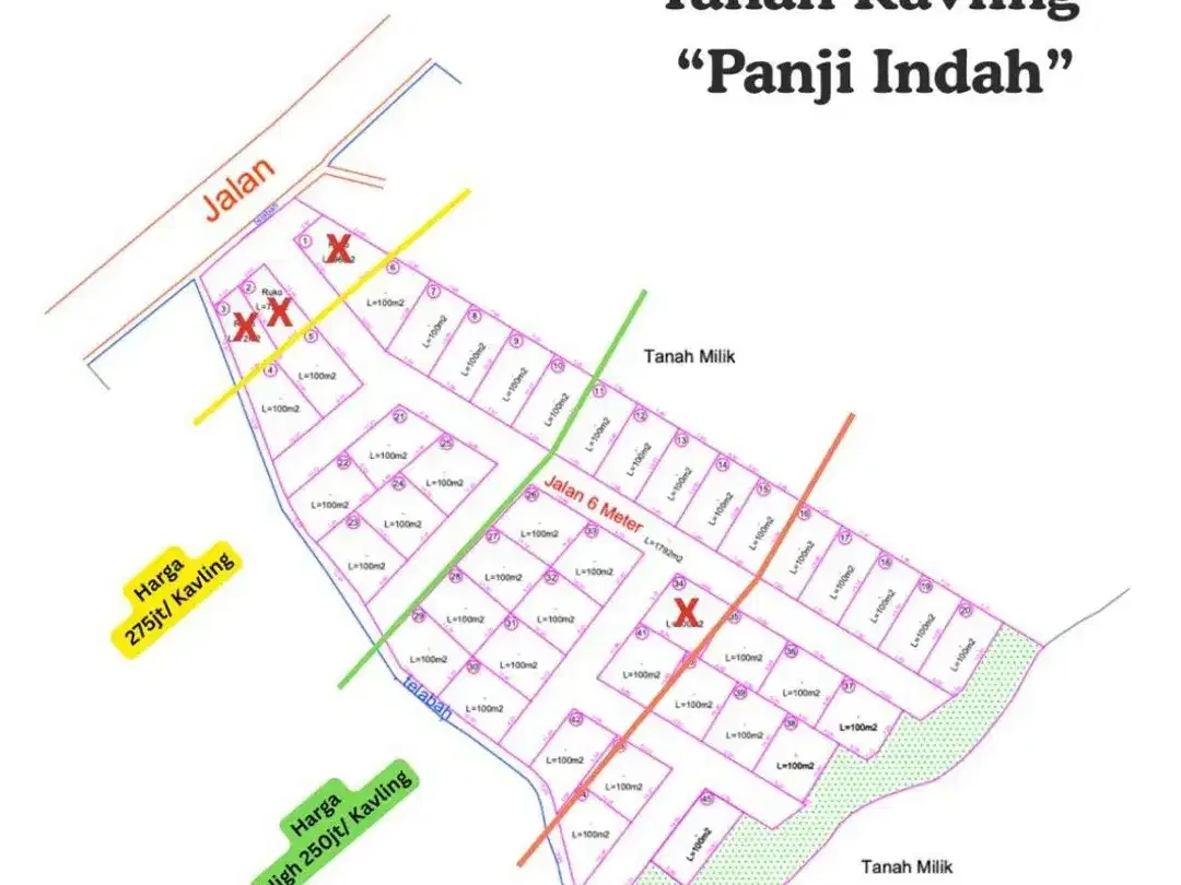 KAVLING SIAP BANGUN PANJI INDAH SINGARAJA - Image 1 of 3