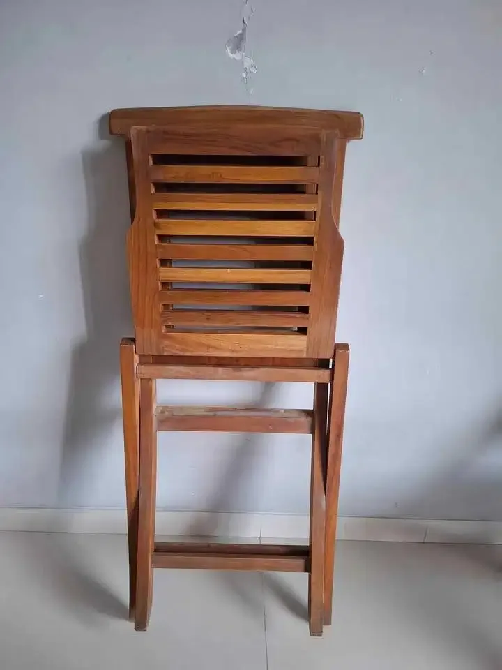 Kursi Meja Teras Minimalis Bahan Kayu Jati Bekas - Image 2 of 4