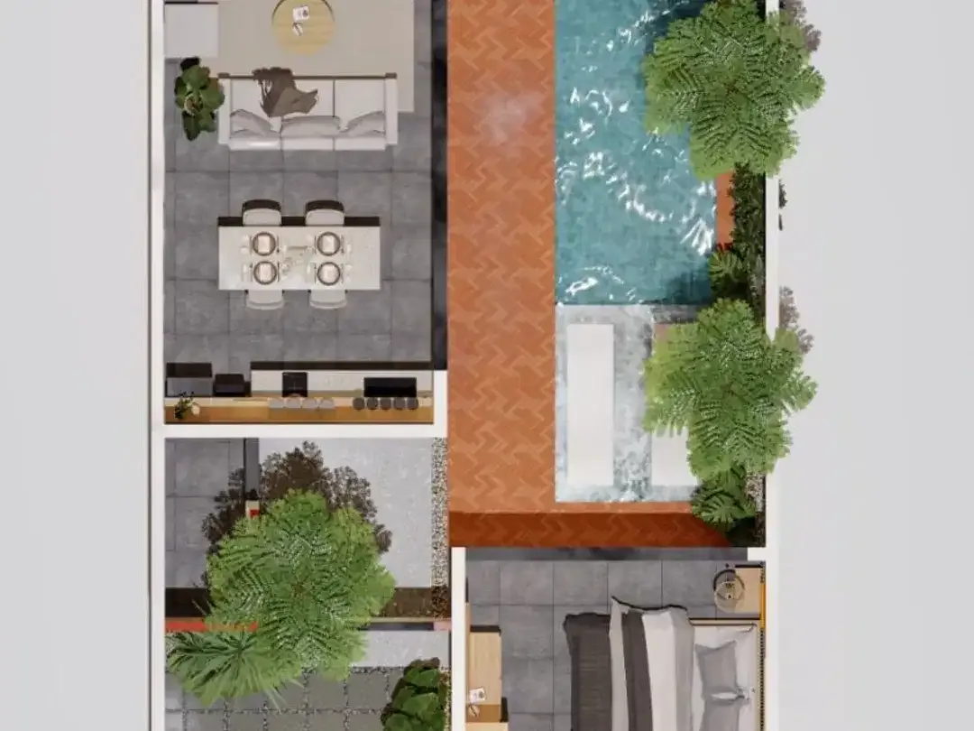 MODERN MINIMALIST VILLA IN KEDONGANAN - Image 4 of 10