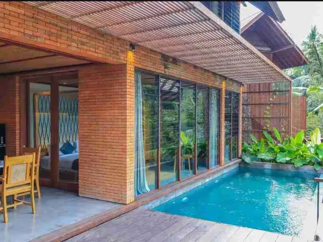 LIMITED UNITS! 2BR POOL VILLA JUNGLE & RIVER VIEW UBUD RP5,5 M - Image 5 of 6