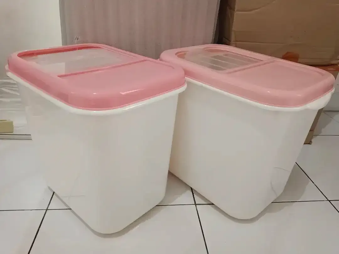 Tempat Kotak Penyimpanan Beras Storage Kapasitas 10kg Tutup Sliding - Image 2 of 4