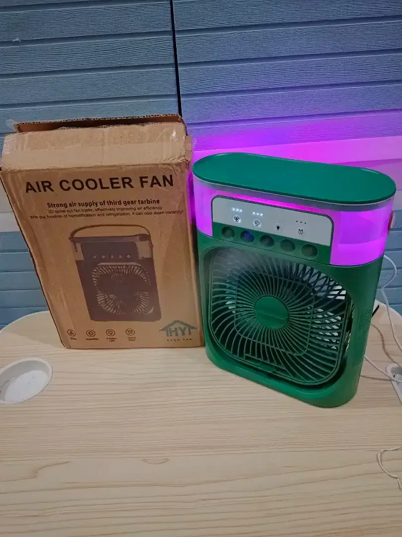 Kipas Mini Ac Portable Air Cooler Fan 10W Uk. 19x8x25cm Ada 3kecepatan - Image 3 of 10