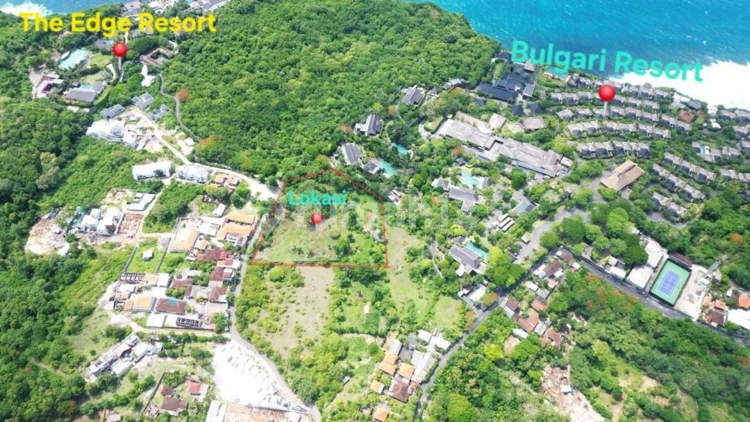 Dijual Tanah Premium di Samping Bulgari Resort, Uluwatu,Bali - Image 4 of 4