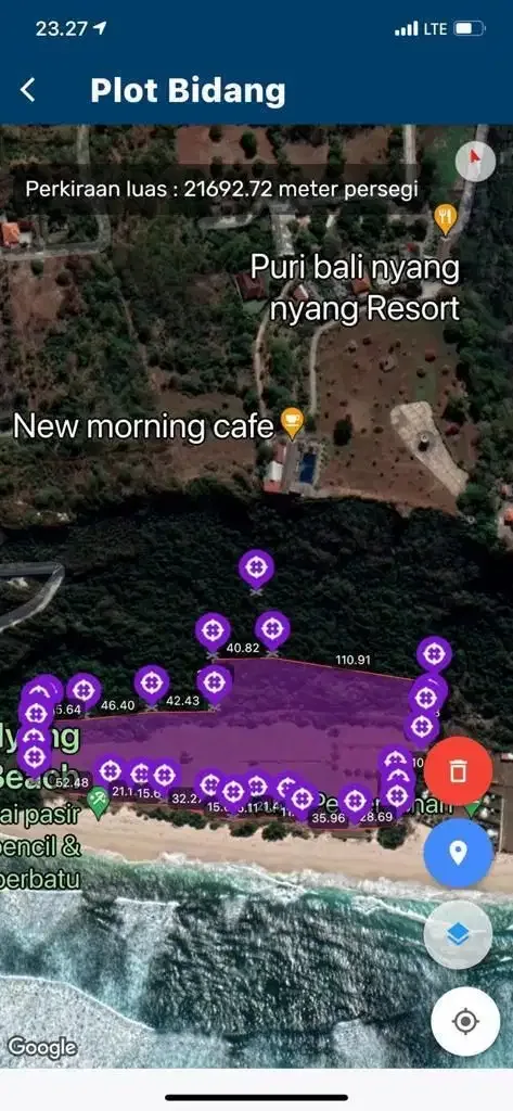 Dijual tanah tebing dan Los pantai nyang-nyang - Image 10 of 10