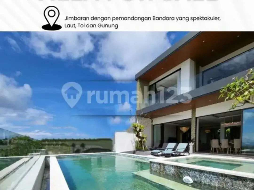 Dijual Luxury Villa di Jimbaran dengan Pemandangan Bandara yang Spektakuler, Laut, Tol dan Gunung - Image 1 of 5