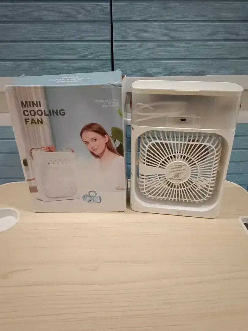 Kipas Mini Ac Portable Air Cooler Fan 10W Uk. 18x7x24cm Ada 3kecepatan - Image 3 of 10
