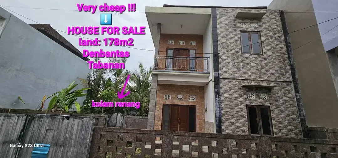 Jual RUMAH MINIMALIS 1,78ARE LT2 ada kolam renang di Denbantas Tabanan - Image 4 of 6