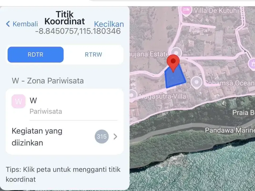 Tanah Dekat Tebing Area Villa dan Resort Pandawa Kutuh - Image 4 of 10