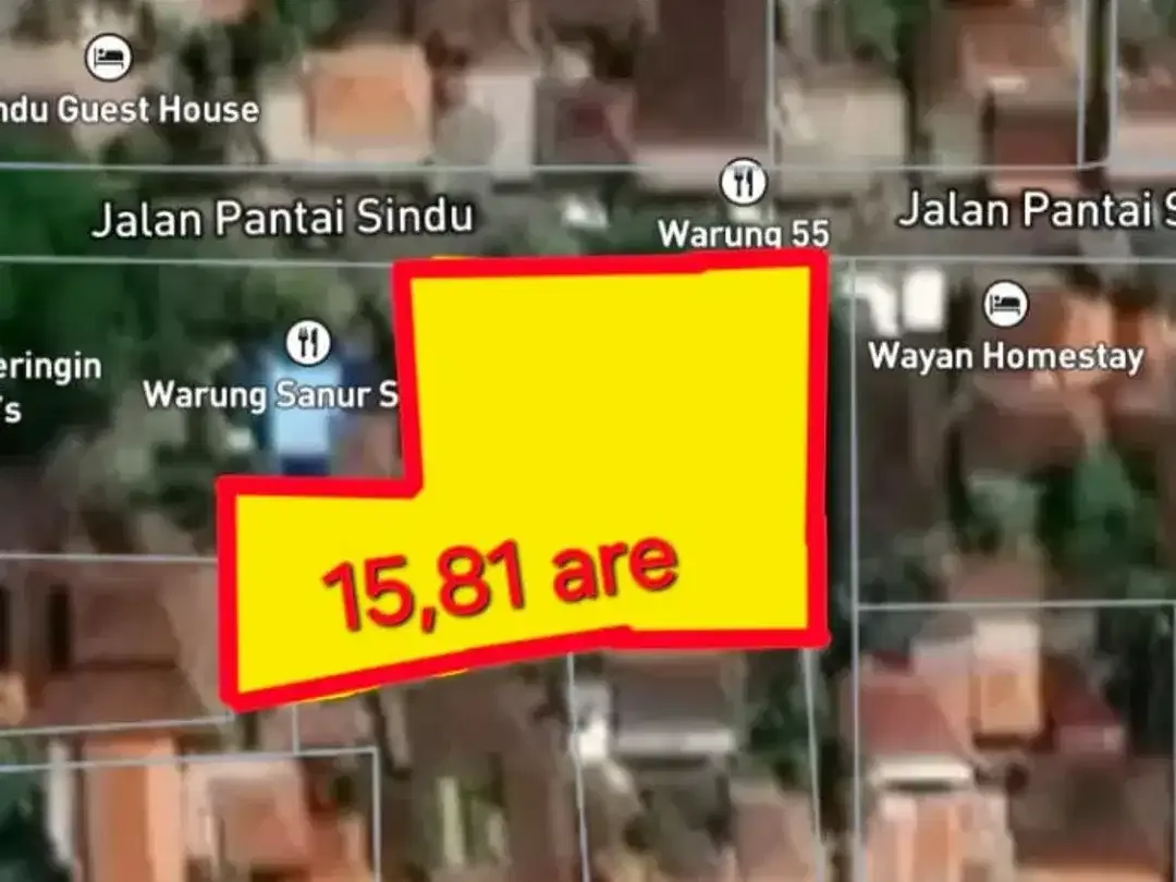 DIJUAL TANAH LOKASI PRIME PANTAI SANUR - Image 1 of 1
