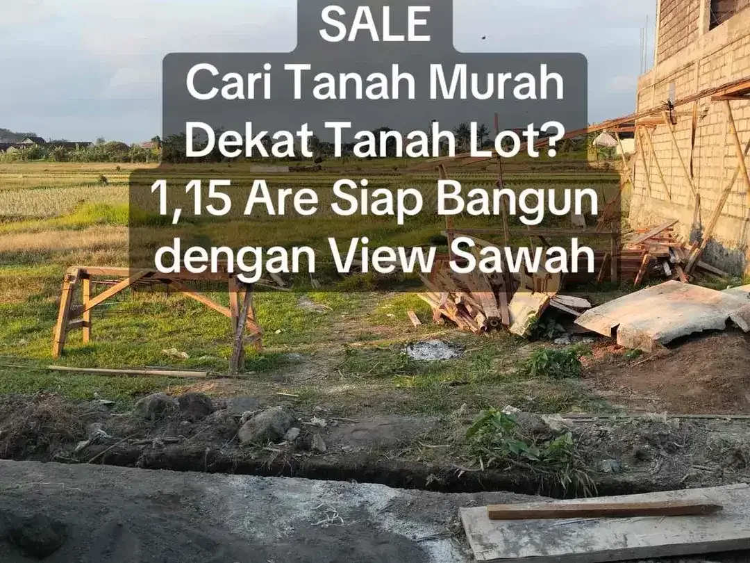 SALE Tanah 1,15 Are Dekat Tanah Lot - Image 1 of 5