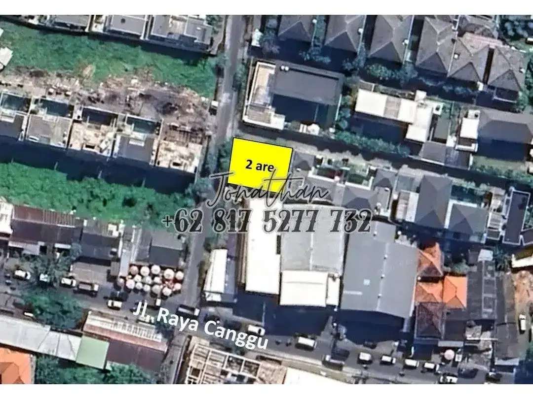 Dijual Tanah Hook Freehold ITR Campuran di Jl Dalem Pererenan Dekat Jalan Raya Canggu - LSKHE - Image 3 of 6