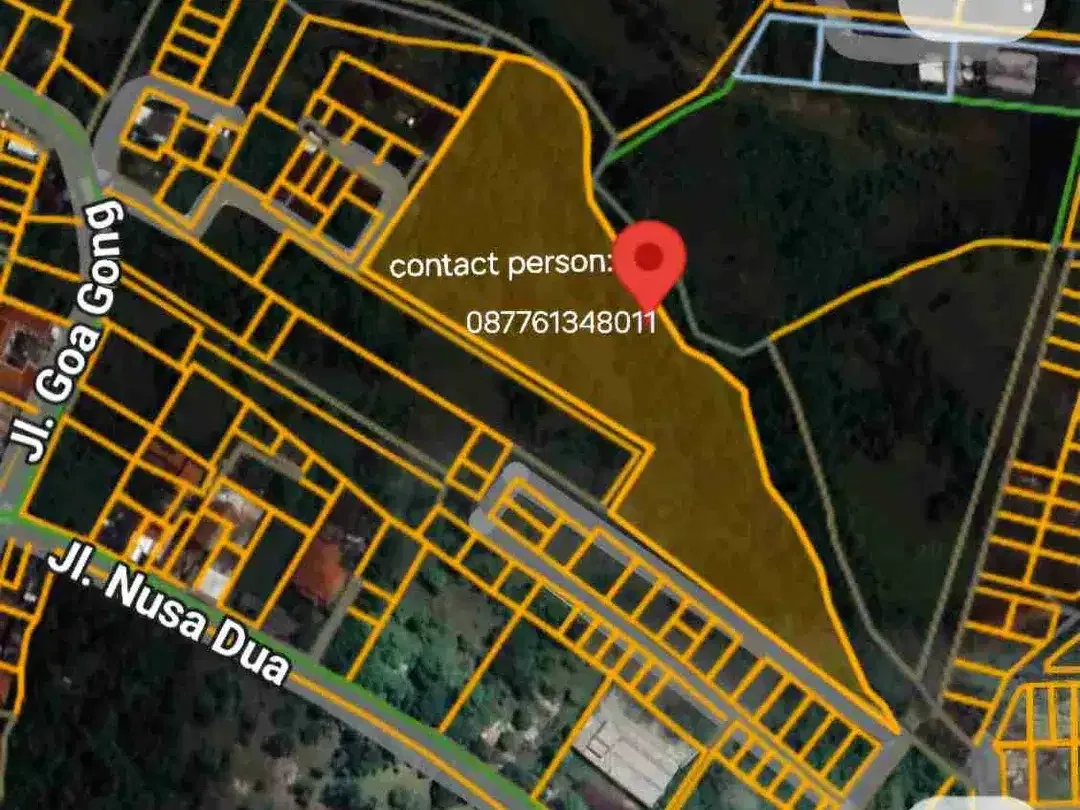 Jual Tanah 112are DHARMAWANGSA Nusa dua, area GOA GONG Kuta Selatan Bali - Image 10 of 10