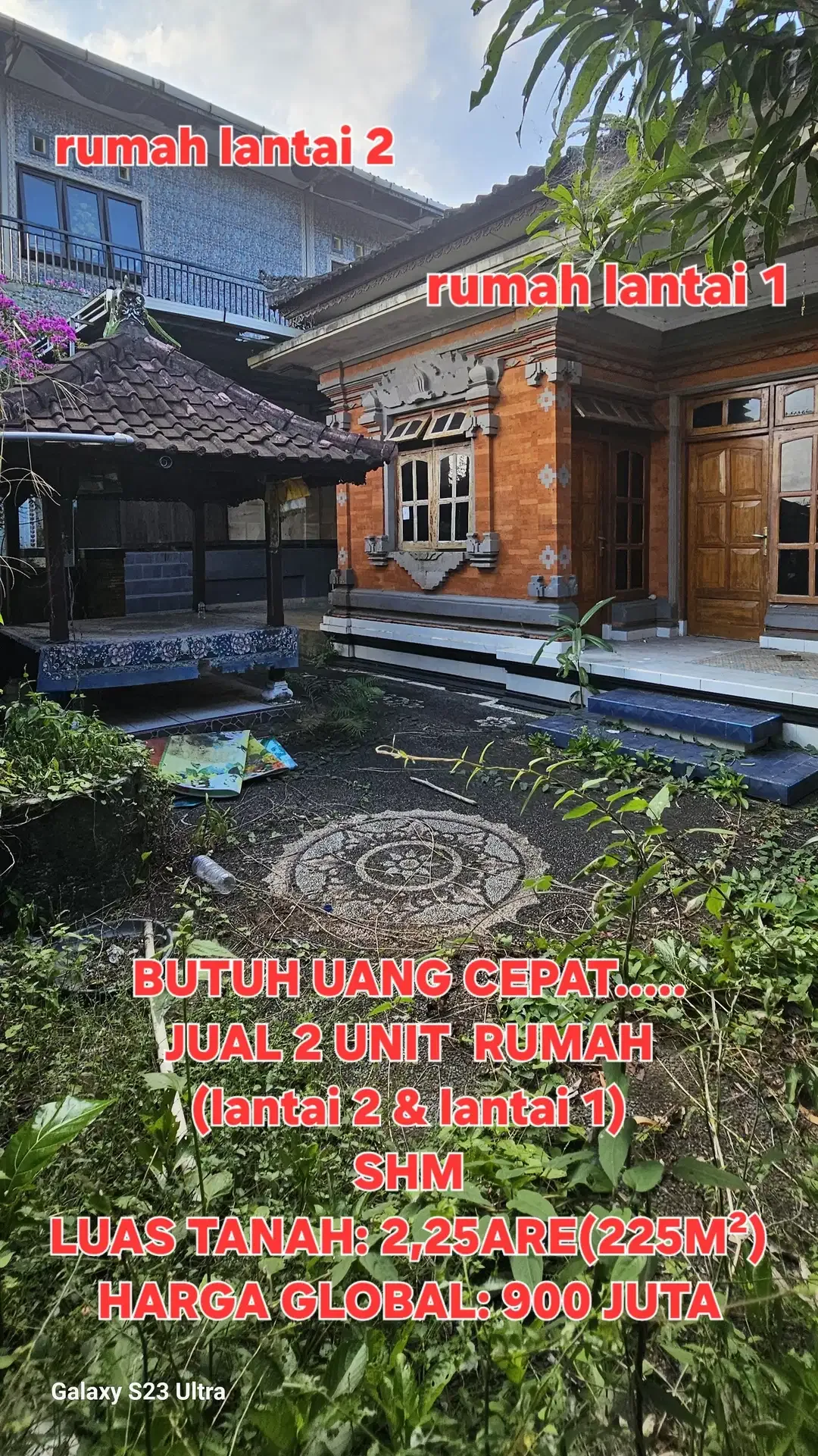 BUC JUAL RUMAH 222M2 dkt RS PURI BUNDA  jln ir sukarno Tabanan Bali - Image 2 of 10