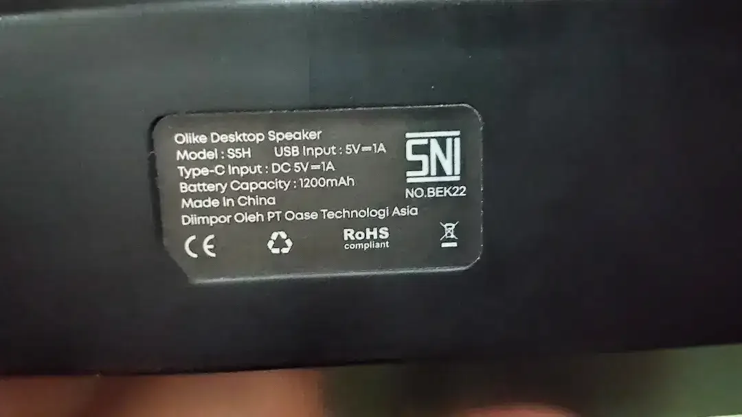 OLIKE S5H SOUND BAR SPEAKER RGB LIGHTS 10 WATT 1600 MAH BLUETOOTH 6.0 - Image 4 of 6