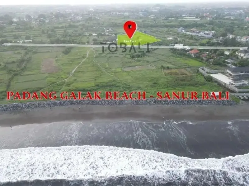 DISEWAKAN TANAH PREMIUM OCEAN VIEW DI PADANG GALAK BEACH - SANUR BALI - Image 3 of 7