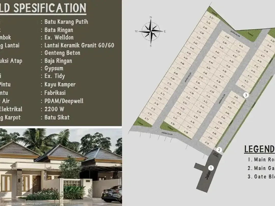 rumah baru di dharmawangsa kampial,lokasi strategis,harga murah - Image 3 of 9