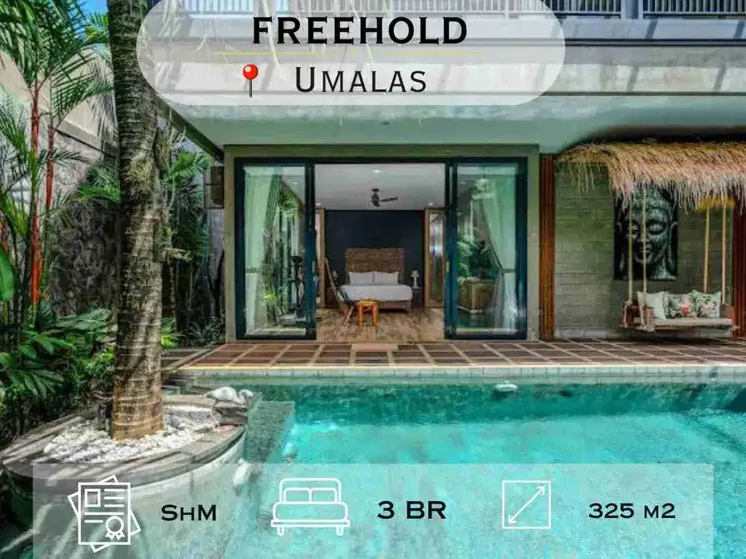 Villa Mewah Modern di Umalas, Full Furnished, Akses Jalan 5 Meter - Image 1 of 10