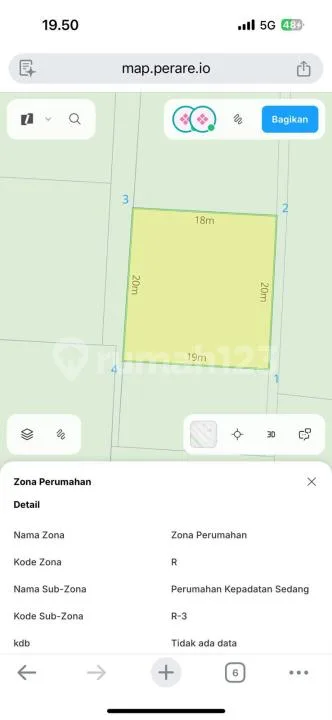 Dijual Tanah Lingkungan Villa Lodtunduh, Ubud, Gianyar, Bali - Image 4 of 4