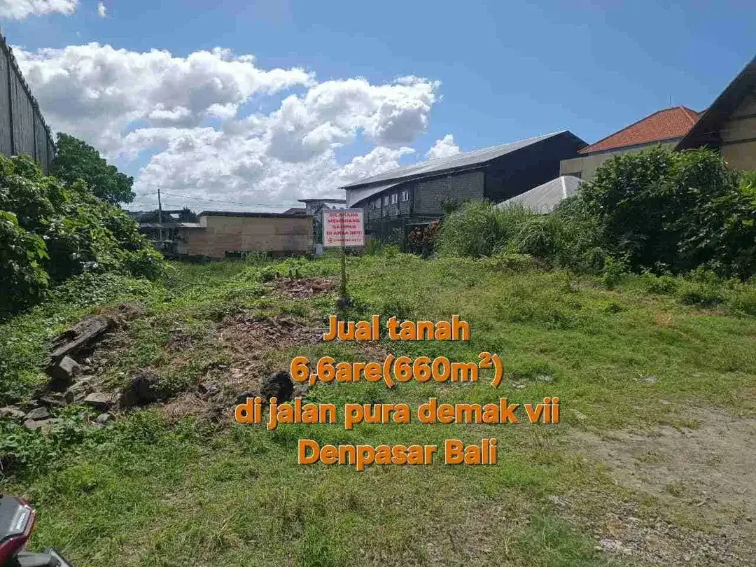 Jual tanah 6,6are di Pura demak, teuku umar barat Denpasar Bali - Image 6 of 9