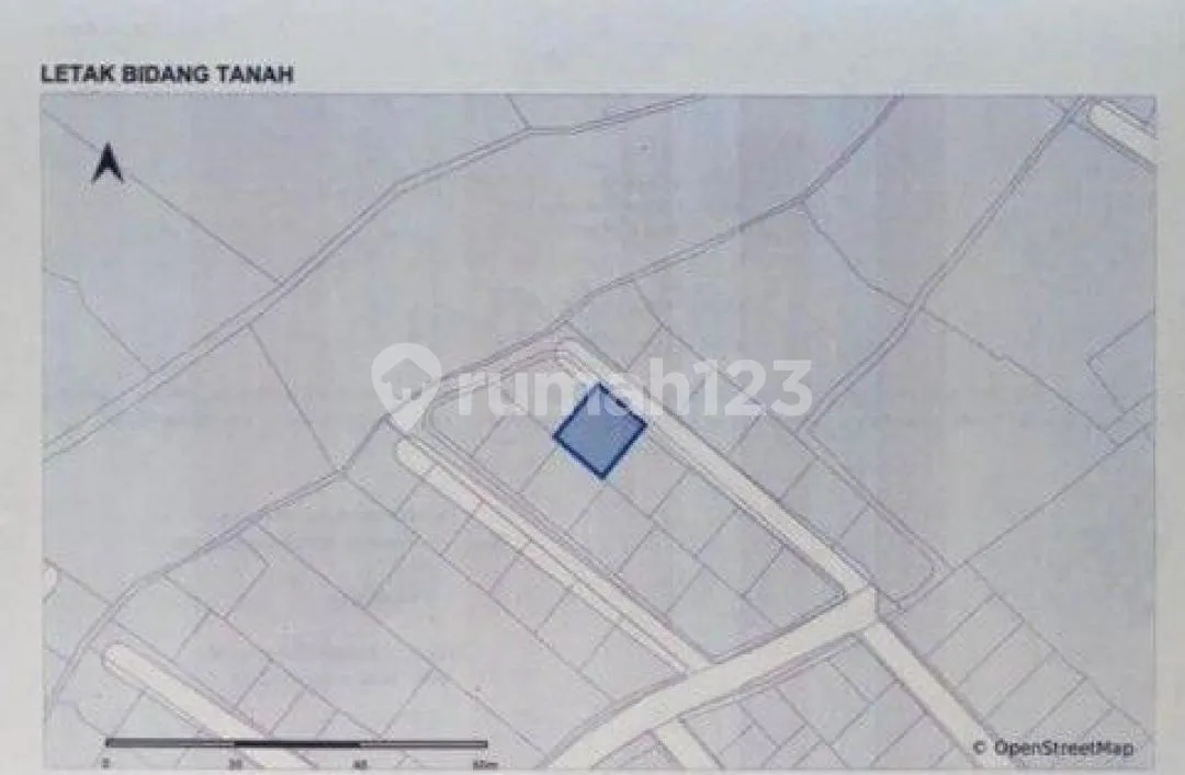 Tanah SHM Dijual Murah di Dalung - 1 Are - Bentuk Kotak - Cocok Villa & Rumah - Rp 760 Juta - Image 4 of 4