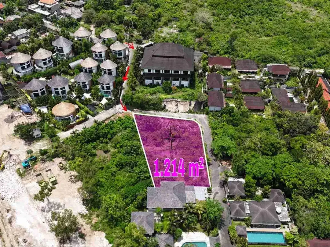 Tanah Ocean View Zona Pink Link Villa Kahuripan Ungasan Bali - Image 5 of 10