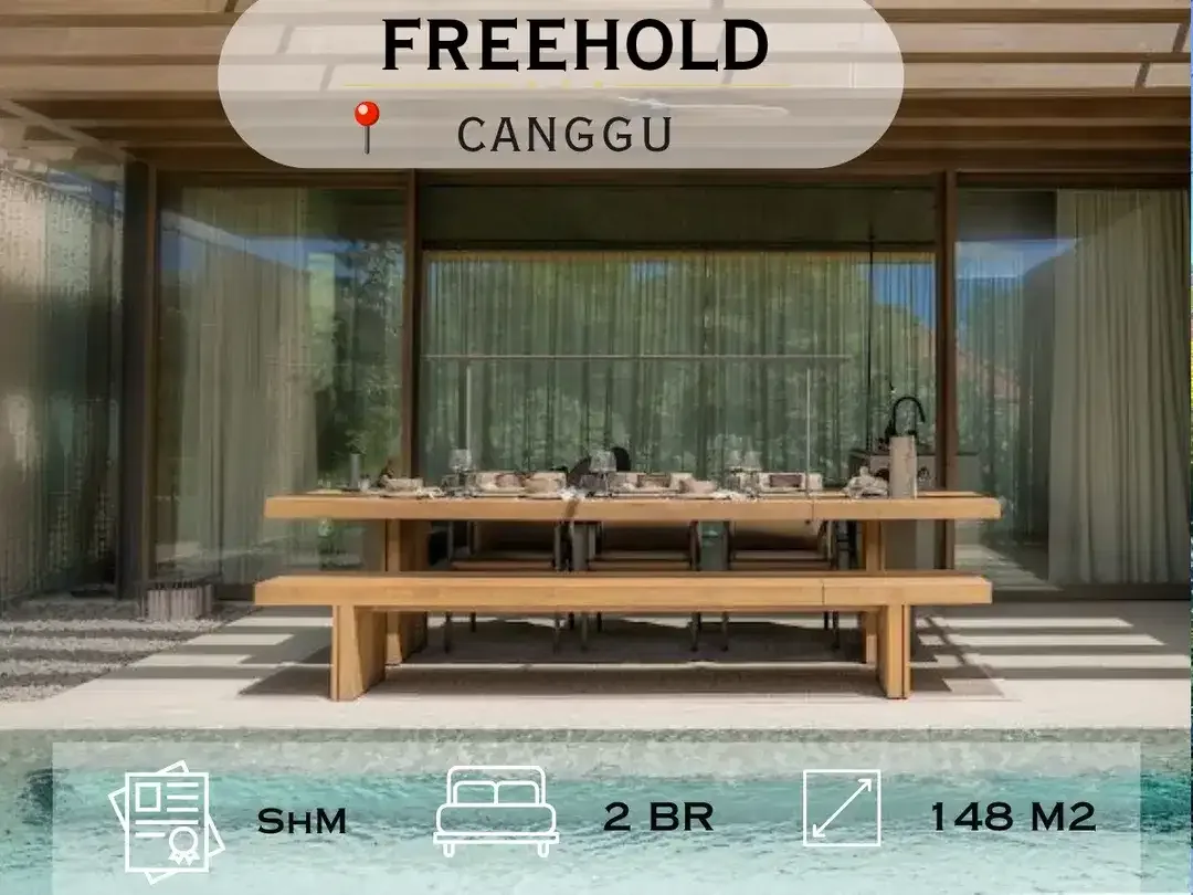 For Sale, 8 Modern Freehold Villa In Canggu Batu Bolong, Bali - Image 1 of 10