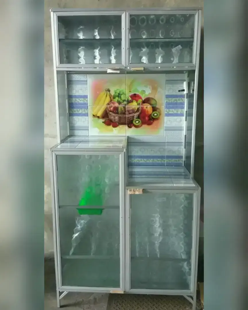 Rak piring full almunium 2 pintu karakter - Image 2 of 2
