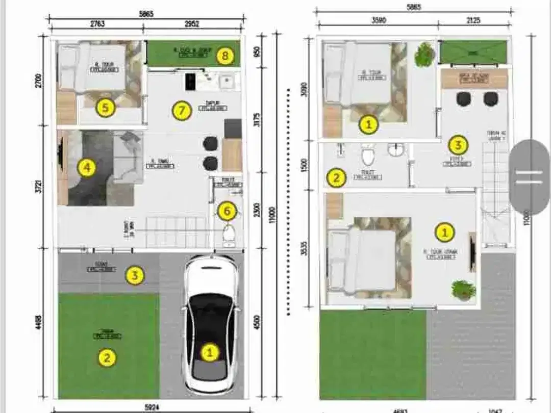 DIJUAL RUMAH MODERN DI PUSAT KOTA DENPASAR - Image 9 of 9