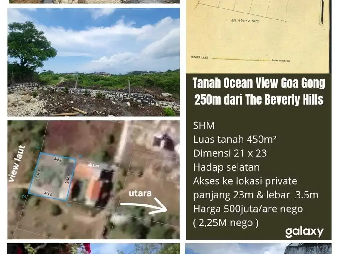 Affordable Ocean View Land near The Beverly Hills Jimbaran - Image 1 of 10