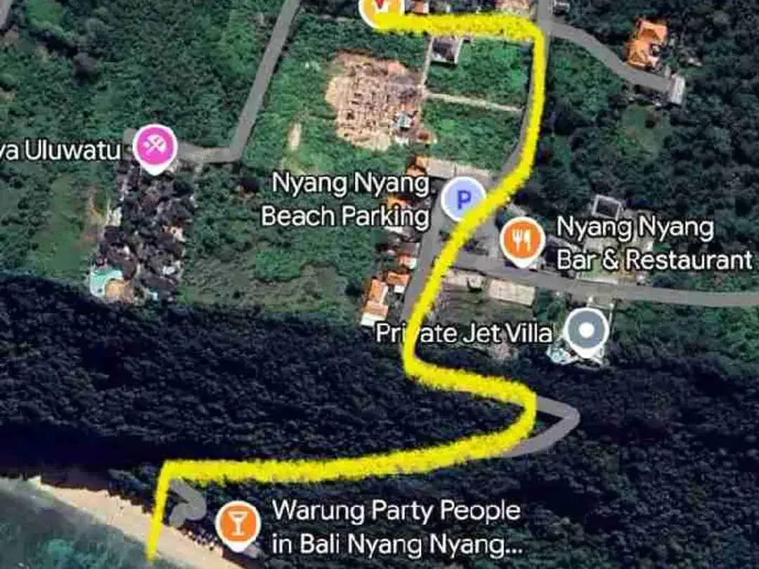 LEASE HOLD!! TANAH OCEAN VIEW 626m² NYANG NYANG. ULUWATU - Image 3 of 3