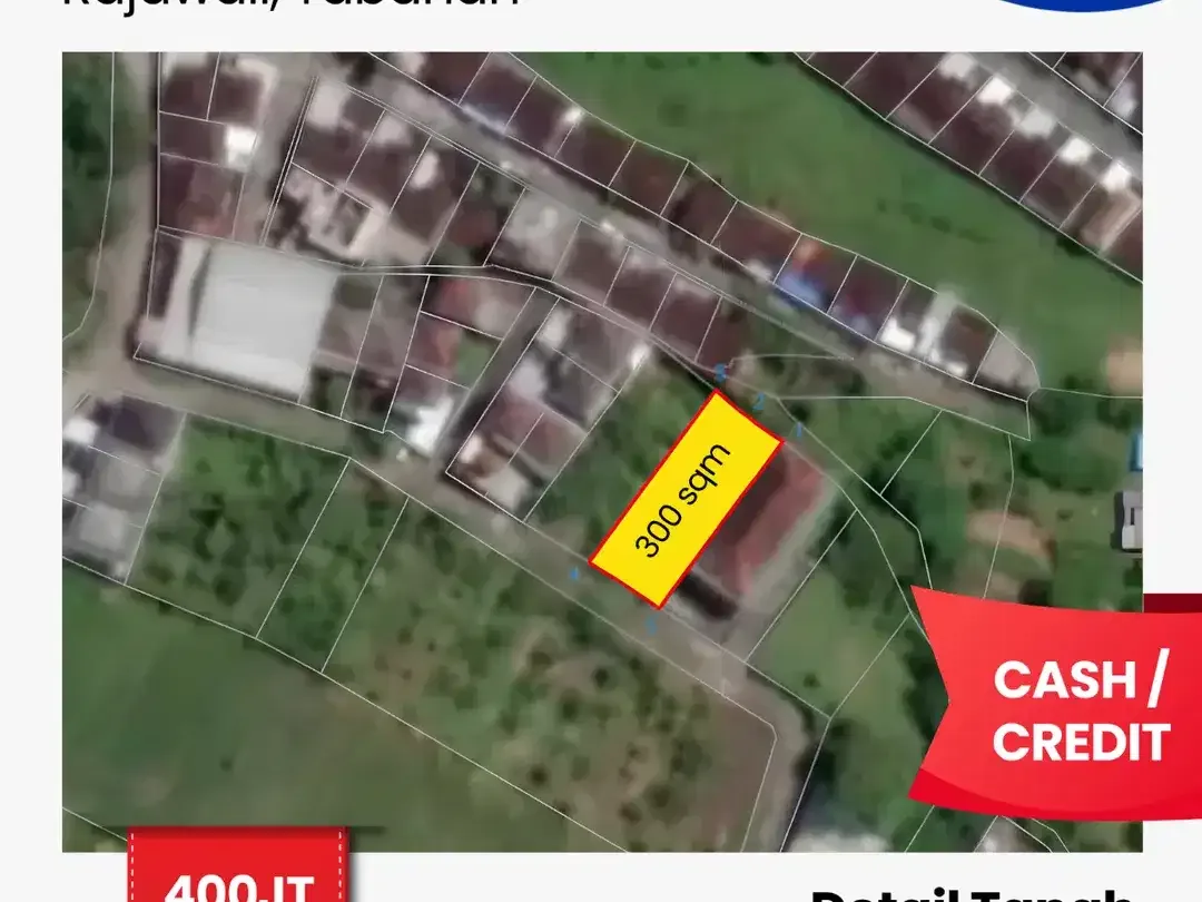[Dijual] Tanah atau Rumah / Villa (indent) di Perumahan Pesona Rajawali Tabanan - Image 2 of 6