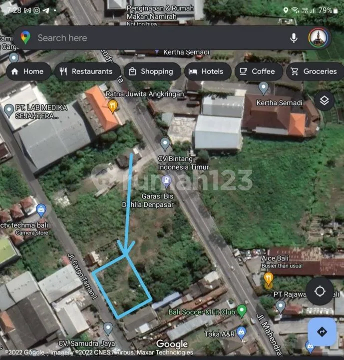 Tanah Strategis Luas Sudah Pagar Keliling di Taman Cargo Denpasar - Image 2 of 4