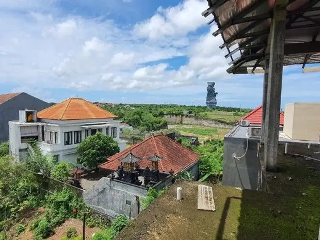 Freehold - Prime 543 sqm Land with Stunning Garuda Wisnu Kencana View & 80% Completed 3-Storey Home on it at an Exclusive Gated Community - BALI - Image 7 of 9