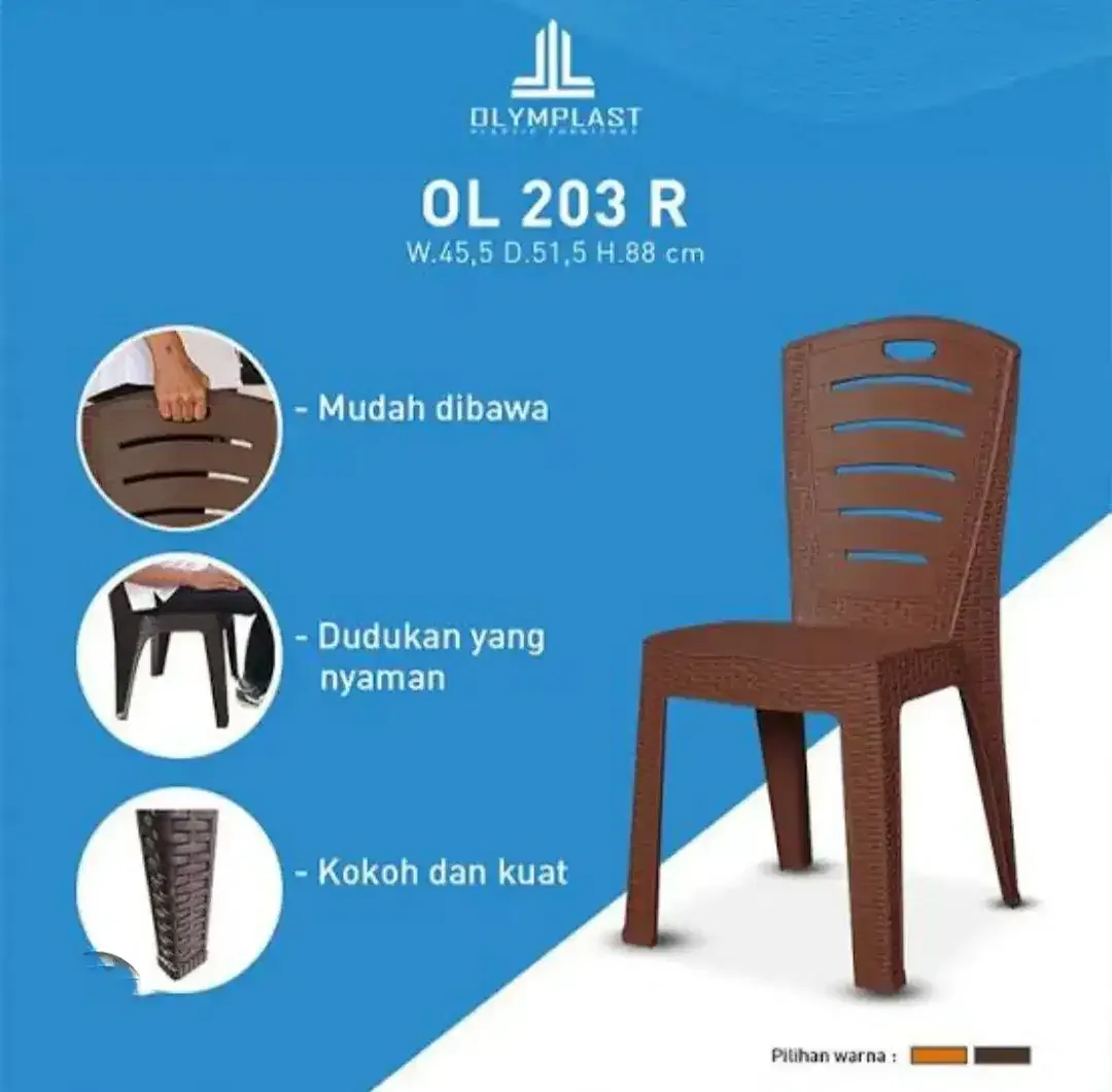 Harga 1 meja dan 4 kursi produk Olymplast - Image 5 of 6