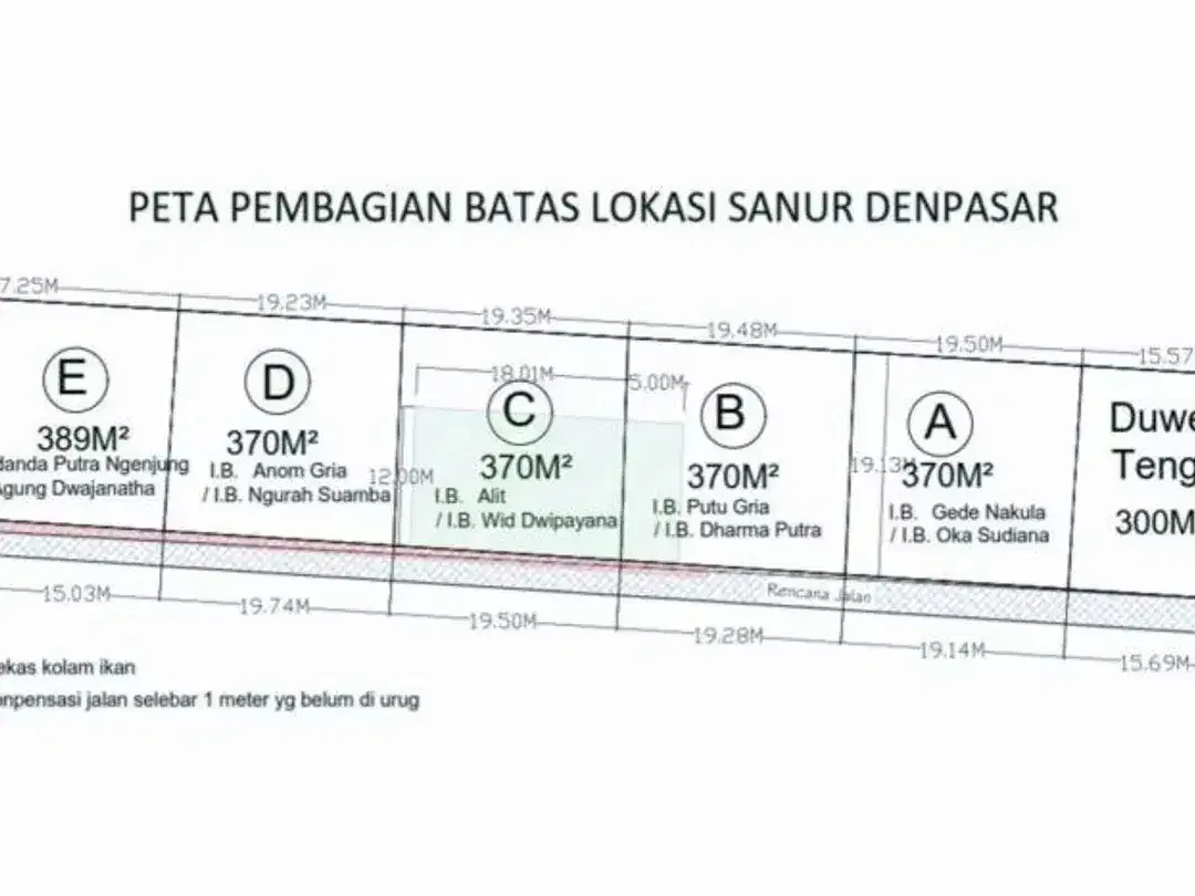 Prime Leasehold Land Opportunity in Sanur Kaja South Denpasar - Image 2 of 6