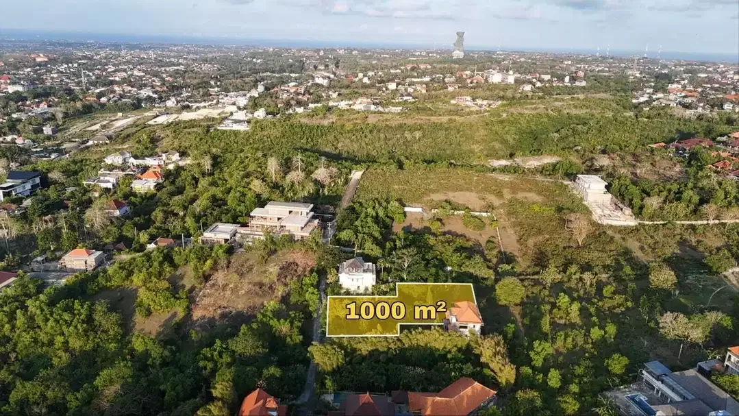 Tanah 1000m2 Strategis Dekat Pantai Balangan Jimbaran - Image 4 of 10