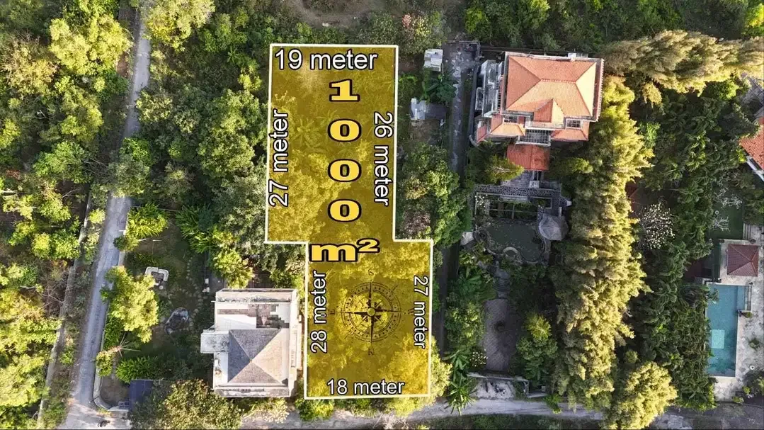 Tanah 1000m2 Strategis Dekat Pantai Balangan Jimbaran - Image 1 of 10