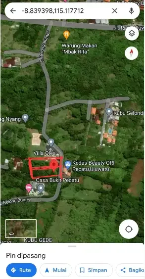 Tanah di jl belong bunter pecatu - Image 10 of 10