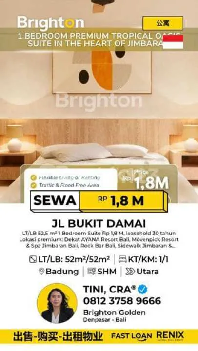 One Bedroom Suite Investasi Cuan Lokasi Jimbaran - Image 2 of 3