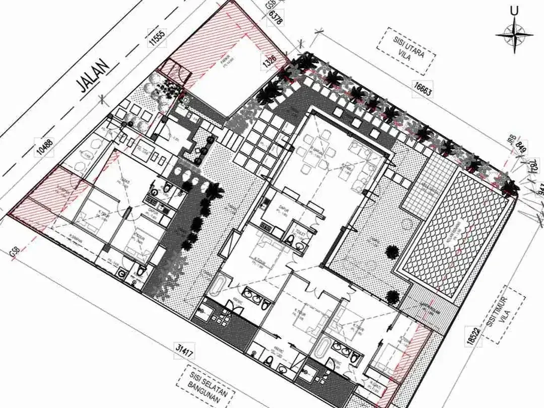 Di Jual Villa Freehold Area Umalas Klecung - Image 9 of 9