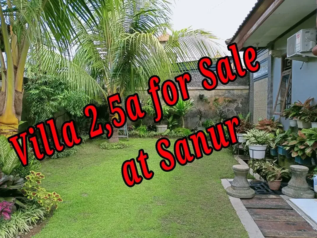 Villa 2,5a for Sale at Jln Matahari Terbit Sanur Denpasar Bali - Image 1 of 5
