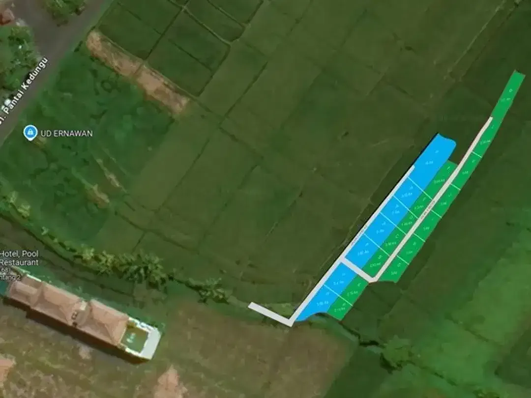 Prime plots land in various size for sale in Kedungu, Tabanan - Image 1 of 2