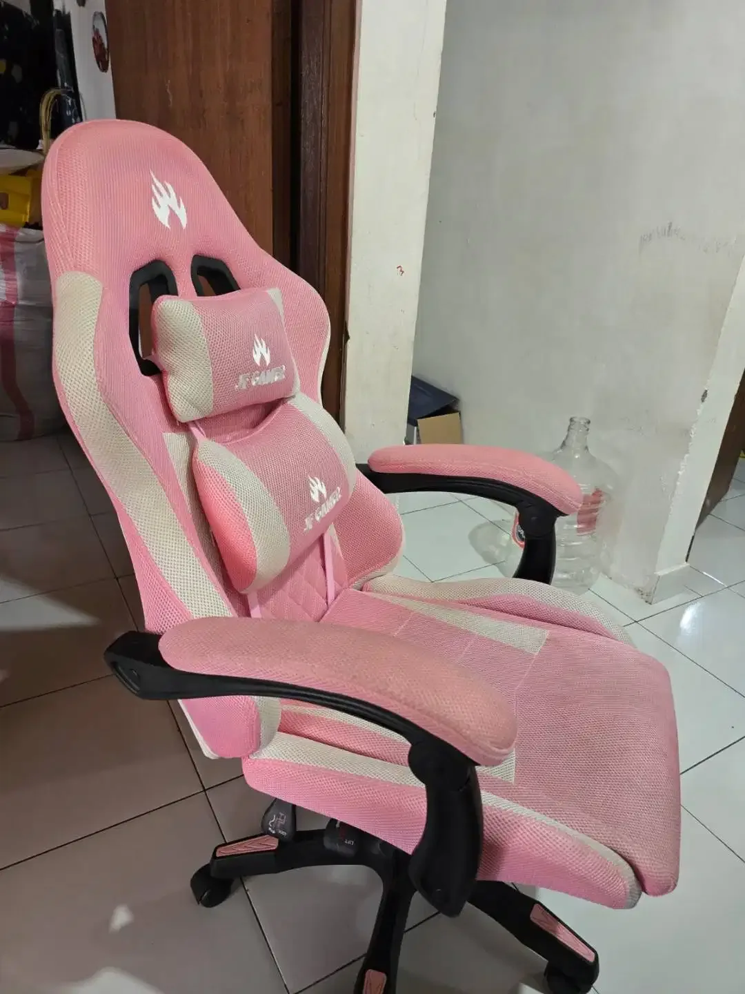 Kursi Kerja Kantor JF Gaming Putar Jaring Chair Arm Rest Kondisi BAGUS - Image 2 of 5