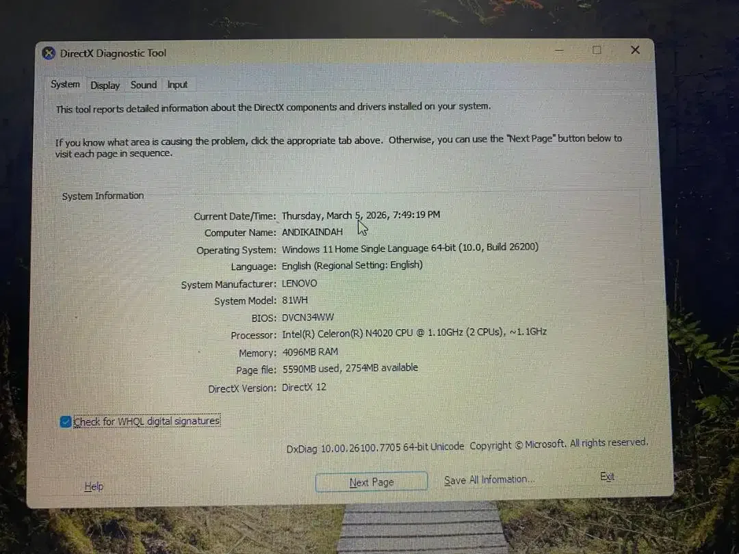 [FS] Laptop LENOVO Ideapad Slim 3 14IGL05 81WH - Image 2 of 5