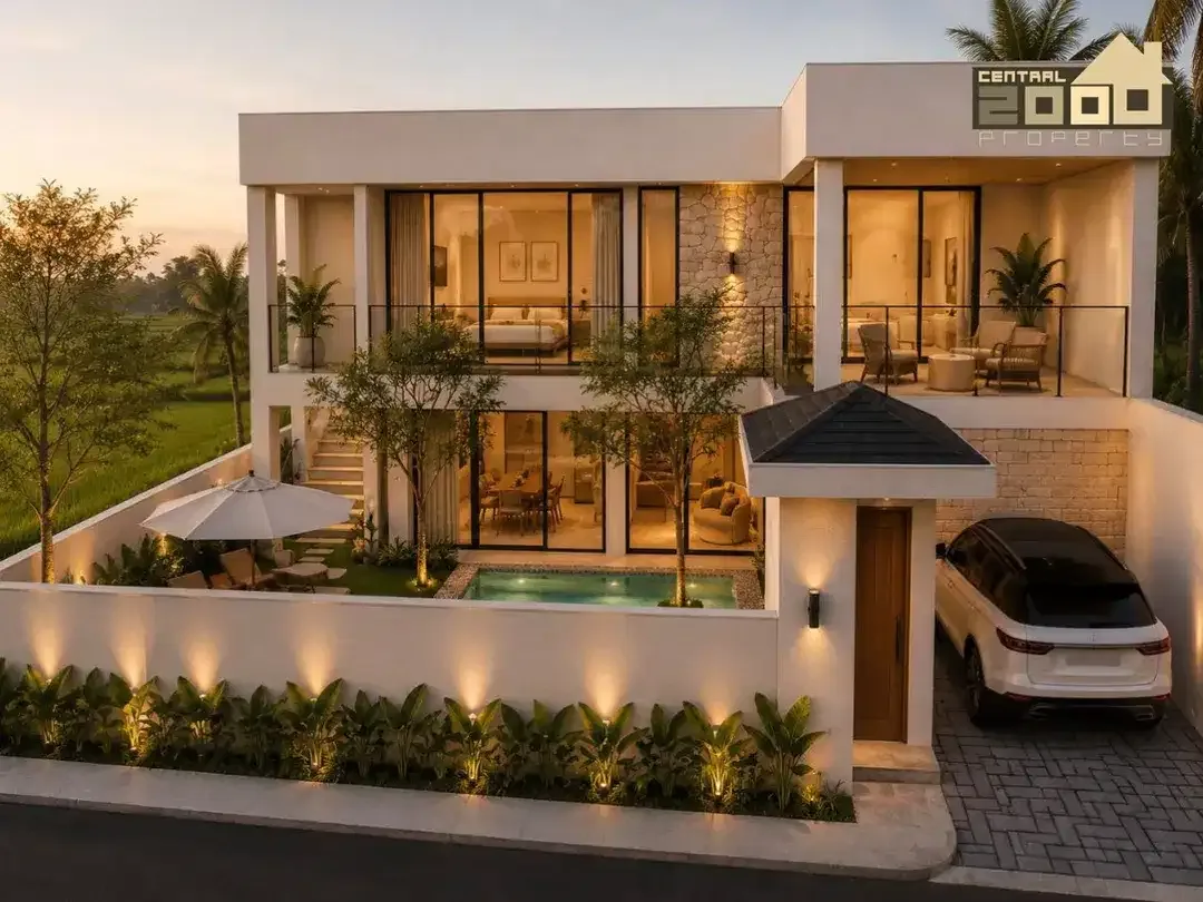 Modern Tropical Villa with Rice Field View in Berawa Canggu - Image 6 of 7