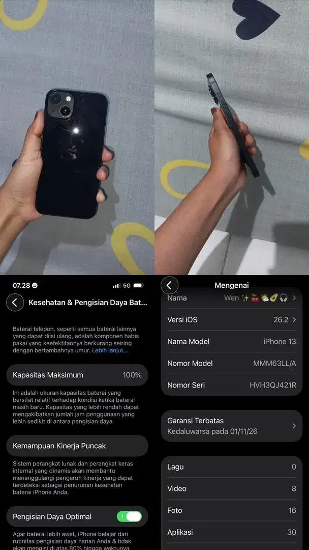 iPhone 13 128GB – Mulus – Indosat Only - Image 1 of 4