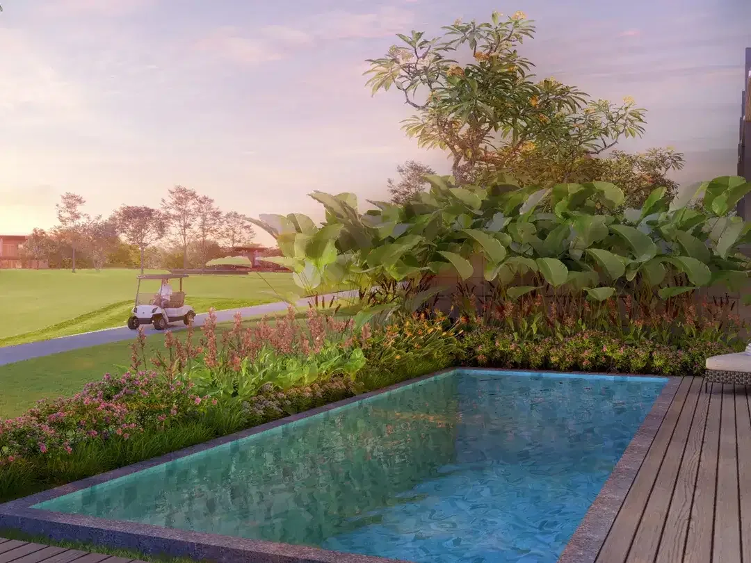 Villa 3 Lantai Full Furnished Private Lift Kolam Renang di Hole 2 Lapangan Golf New Kuta Bali - Image 10 of 10