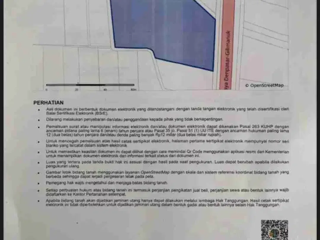 Kavling 36,75are Siap Bangun dekat tempat Wisata - Image 2 of 4